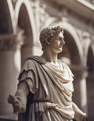 Statue of heroes from Rome - obrazy, fototapety, plakaty