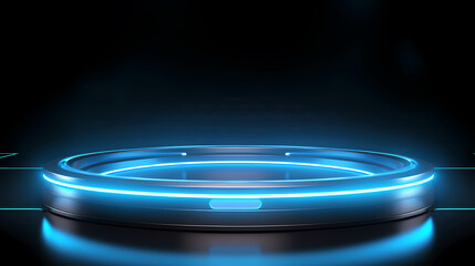 E-commerce digital e-sports product booth scene, e-commerce, podium, stage, product demonstration background, PPT background, 3D rendering