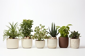 Fototapeta premium Lush Green Houseplants Collection.
