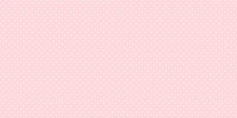 Foto op Aluminium Seamless white polka dot pattern on pink background © natrot