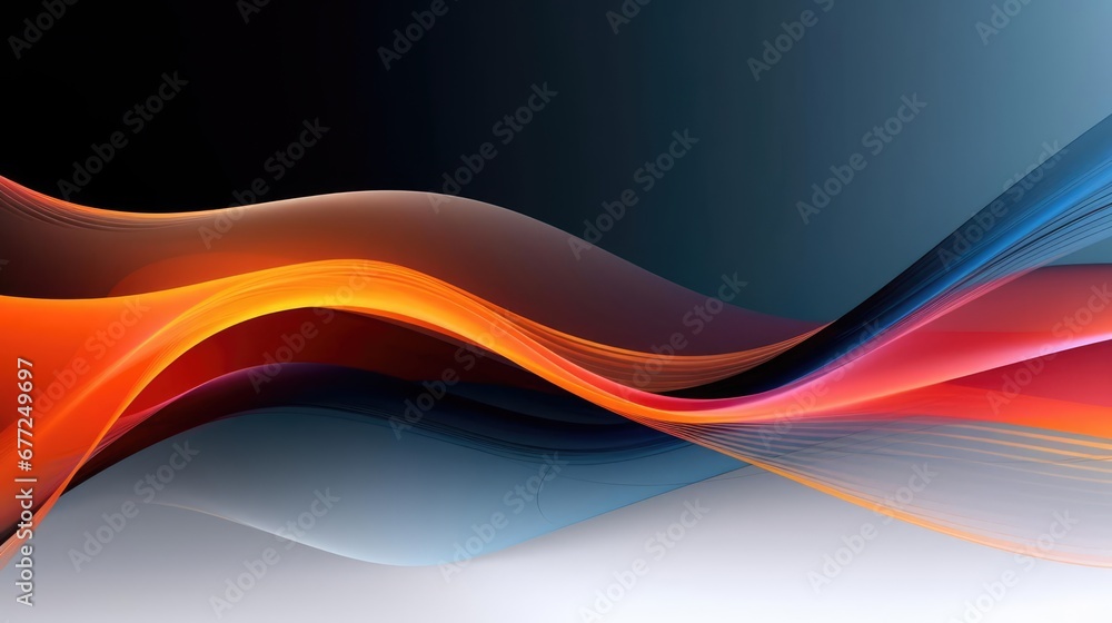 Poster simple flow design background
