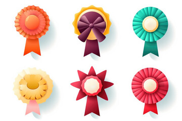 A Vibrant Collection of Artistic Badge Illustrations