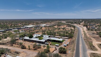 Botswana Railways Headquarters in Mahalapye, Botswana, Africa