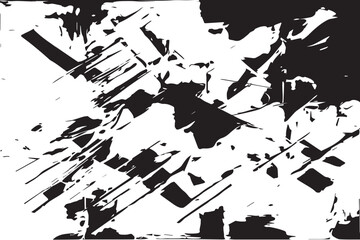 vector illustration of black abstract texture on white background, black and white texture for background