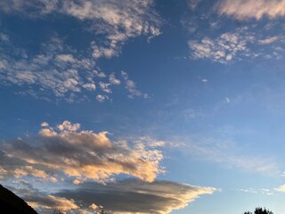 Fototapeta premium sunset in the clouds
