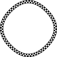 Fototapeta premium Square shape Check pattern checkered vector vintage frames retro badge banners decorative frame elements art frames picture frames ornamental framing decoration ornamental silhouette black 