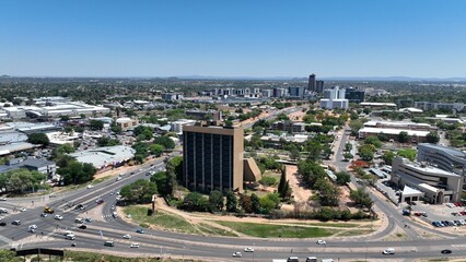 Government enclave in Gaborone, Botswana, Africa