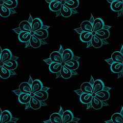 Floral seamless pattern. Elegant texture for packaging design, wallpaper, wrapping paper, fabric, cover.