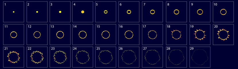 Animation for game of explosion effect. Explosion animation. Sprite sheet for game, cartoon or animation.-vector