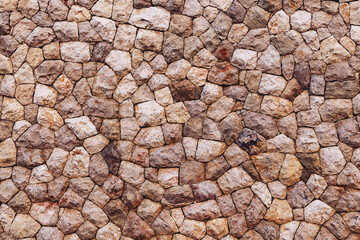 Old stone wall facade pattern as background.