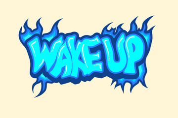 Graffiti text design vector for tshirt, hoodie, poster, and other