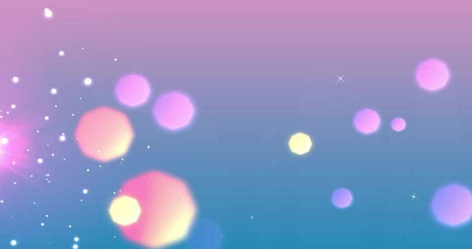 video background with multicolor animated flare