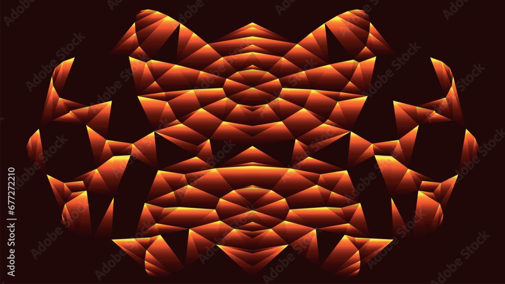 Aufkleber network connection structure. futuristic background made of triangles. connecting dots and lines. ab
