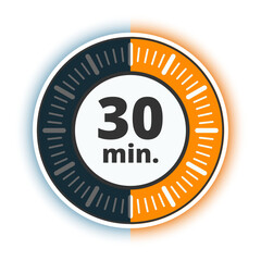 30 minutes time timer illustration