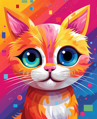 cat with heart