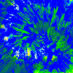 Psychedelic Water. Fluorescent Spiral Tie-Dye.