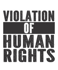 Naklejka premium Violation Of Human Rights