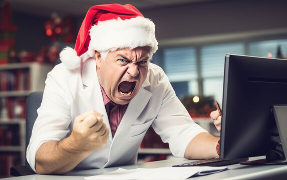 dottore arrabbiato a natale