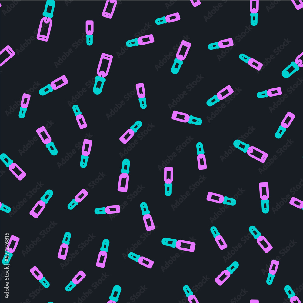 Poster line rasp metal file icon isolated seamless pattern on black background. rasp for working with wood 
