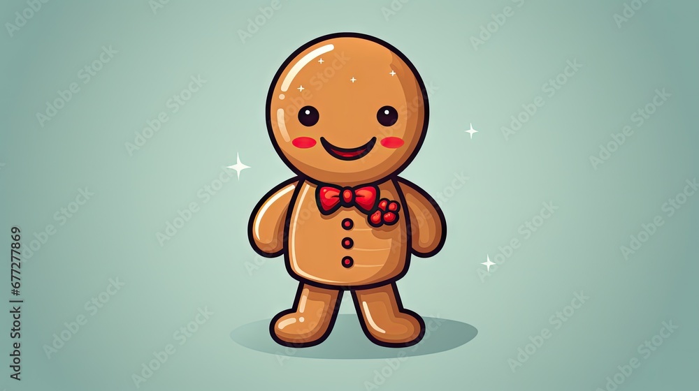 Poster a ginger with a bow tie is standing in front of a blue background and has a smile on it's face as we