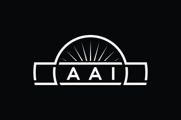Professional letter A A I logo design template.