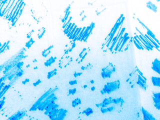 White Print Textile Safari. Digital Cheetah.