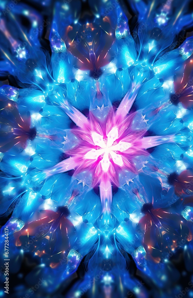Wall mural abstract background. abstract fractal. fractal art background for creative design.