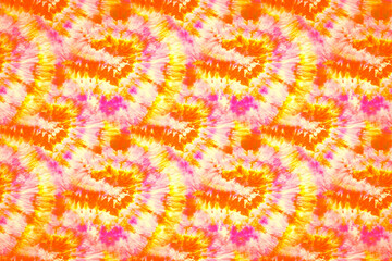 Hippy Pattern. Orange Hypnotic. Passion