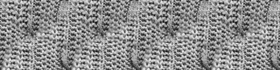 Knit Weave. Silver Soft Seamless. Monochrome Knit