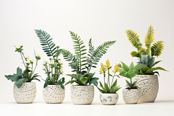 Obraz premium Green Oasis: Potted Plants Collection