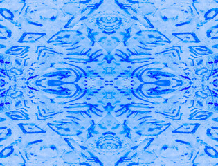 Seamless Jungle. Turquoise Acrylic Design