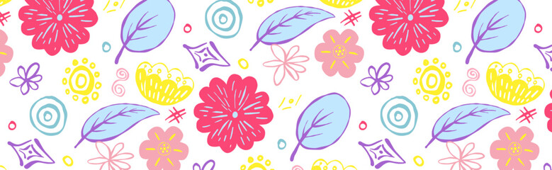  seamless pattern with flowers
