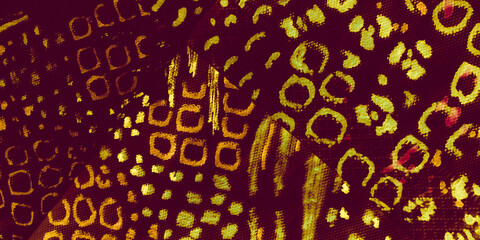 Watercolour Leopard Pattern. Bright Spotted