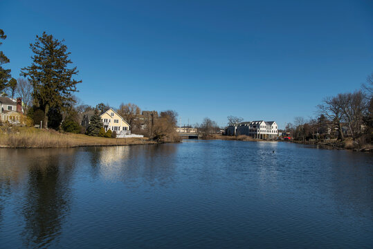 Mill river at southport harbor fairfield connecticut