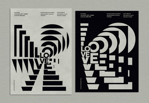 Creative Typographic Poster Layout Design