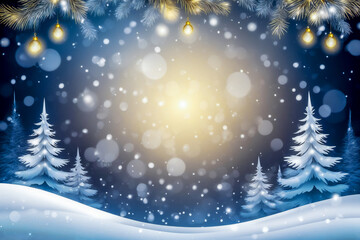 Festive New Year's illustration. Christmas background