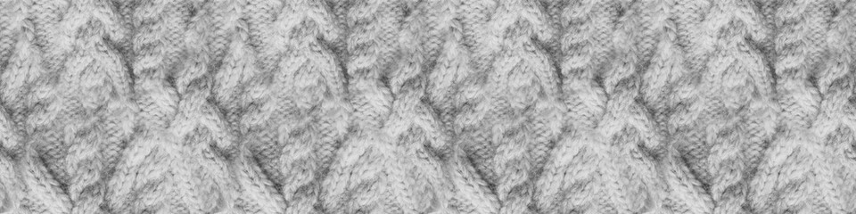 Knit Fabric Pattern. Metal Sweater Seamless.