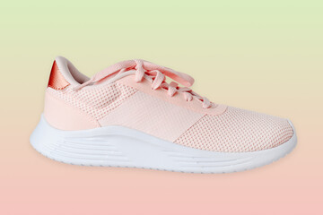 women's sports sneakers comfortable with soft sole female shoes casual isolated on bright