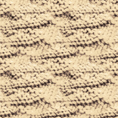 Retro Scandinavian. Pink Knitted Background