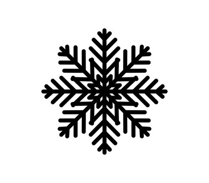Black snowflake icon