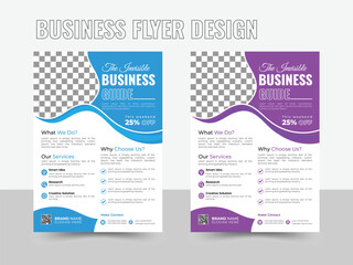 Professional business flyer design layout for advertisers.