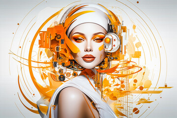 Portrait de femme, illustration