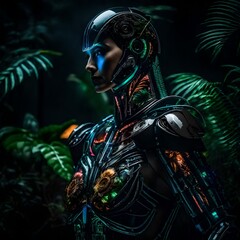 A Human robot, Generated using AI