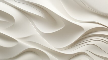 Abstract white folded paper effect background