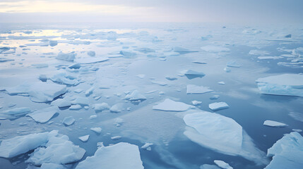 melting ice caps in the arctic as a result of global warming