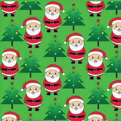 santa claus seamless pattern