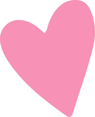 Heart vector flat illustration.