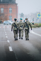 soldiers on the street