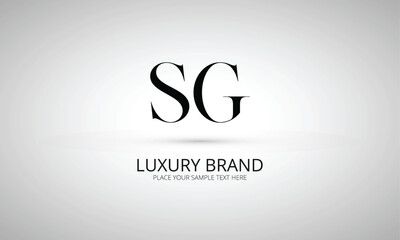 SG S sg initial logo | initial based abstract modern minimal creative logo, vector template image. luxury logotype logo, real estate homie logo. typography logo. initials logo - obrazy, fototapety, plakaty