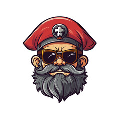 Obraz na płótnie Canvas Pirate Head Mascot